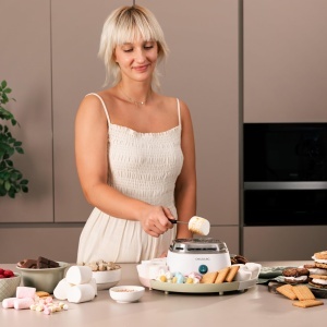 Masina de incalzire Cecotec Marshmallow - Marshmallow Maker Fun Sugar Marshmallow Putere de 270W 2 furci metalice 4 compartimente detasabile usor de u - Img 8
