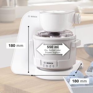 Masina de inghetata Bosch MUZ5EB2, 550 ml, compatibila cu robot de bucatarie Serie 4 - Img 3