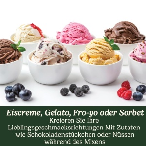 Masina de inghetata Cuisinart ICE21, 1.4L, alba, pentru gelato si sorbet - Img 3