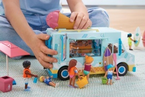 Masina de inghetata PLAYMOBIL 71904 cu Surfshop, 2 figurine, accesorii plaja - Img 7