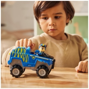 Masina de jucarie PAW PATROL Jungle Pups - Vehicul Tiger cu figura Chase, 3 ani - Img 8