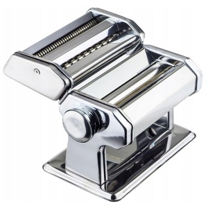 Masina de paste Maestro MR-1679R, aparat manual de paste proaspete, taietor de paste, otel inoxidabil, 8 setari de grosime, atasament ravioli, operare usoara pentru casa, lasagna, spaghete, taitei - Img 4