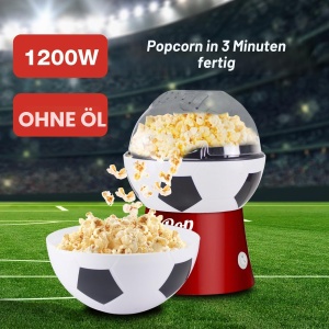 Masina de Popcorn BEPER P101CUD053, Design Fotbal, Rapid, Fara Ulei - Img 2