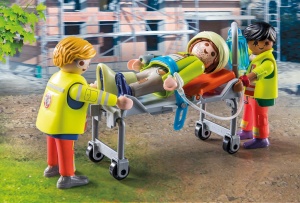 Masina de Salvare PLAYMOBIL 71202 cu Lumini si Sunete, 67 Piese, pentru Copii 4 - Img 8