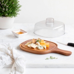 Masina de taiat branza Lacor 62004, din lemn de acacia, BPA-free, 21.5 x 18.5 cm - Img 3
