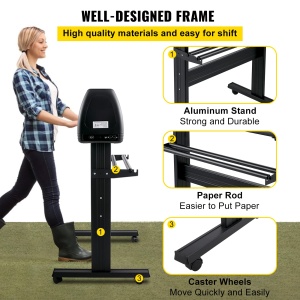 Masina de taiat vinil VEVOR, 870mm, imprimanta cu plotter LED, pozitionare manuala precisa, suport software pentru sistemele MAC si Windows, forta si viteza reglabile - Img 6