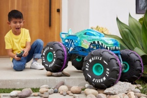 Masina de Teren Radiocomandata Hot Wheels Mega-Wrex 16, 60 cm, Multi-suprafata - Img 2