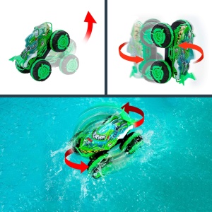 Masina de teren radiocomandata Hot Wheels Monster Trucks Great Bite, 115, cu roti Mutant Grip - Img 2