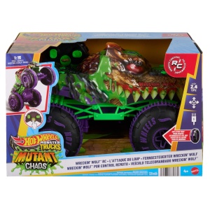 Masina de Teren Radiocomandata Hot Wheels Wreckin Wolf, 115, Stunts, Gelande - Img 6