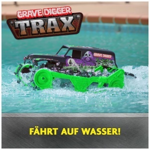 Masina de teren RC Monster Jam Grave Digger Trax, 115, all-terrain, pentru copii - Img 2