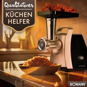 Masina de tocat carne Bomann FW 6067 CB, 1000W, cu accesorii pentru biscuiti si carnati - Img 7