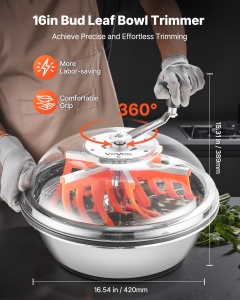 Masina de tuns plante VEVOR V-BT-PS-16, 42 cm, lame inox, maner ergonomic - Img 2