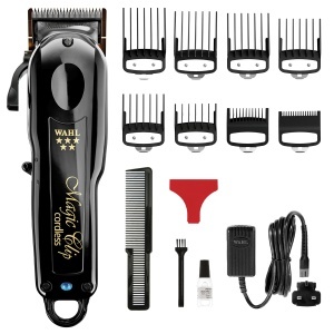 Masina de Tuns Wahl Kabellose Magic Clip, Negru, Motor Puternic, Tehnologie Blade Crunch