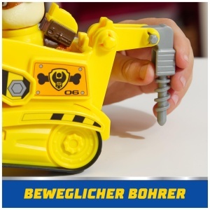 Masinuta cu Bulldozer PAW PATROL Rubble, Figurina 7 cm, Reciclata - Img 7