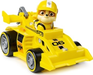 Masinuta de Jucarie Spin Master PAW Patrol - Rubbles Race Go Deluxe cu Figurina Rubble - Img 4