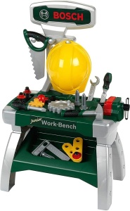 Masuta de lucru pentru copii Theo Klein 8612 Bosch Include unelte, casca, dimensiuni 49x29x71 cm