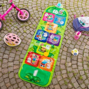 Mata de sarit interactiva Chicco Jump Fit, 150 cm, cu muzica si lumini, pentru copii 2-5 ani - Img 2