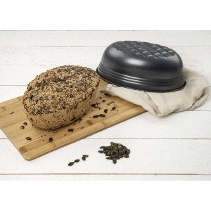 Matrita ovala pentru paine Zenker BLACK METALLIC, Matrita de copt pentru paine cu acoperire antiaderenta ranforsata ceramica, Matrita pentru tort din tabla de otel de inalta calitate, Matrita de copt pentru paine (culoare: negru), Cantitate: 1 bucata - Img 2