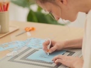 Matte de taiere Fiskars A2, 45 cm x 60 cm, auto-vindecare, grinegru - Img 6