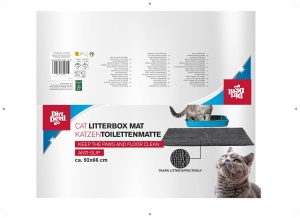 Matte pentru litiera pisici Dirt Devil 92 x 66 cm, gri, cu functie anti-alunecare - Img 5