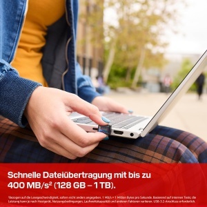 Memorie USB Sandisk Extreme Fit 1 TB, viteza 400 MBs, USB-C - Img 3
