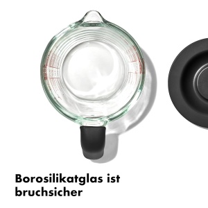Meser de sticla OXO Good Grips 500 ml cu capac, rezistent la caldura - Img 3