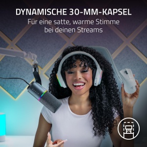 Microfon dinamic Razer Seiren V3 Pro, USB-C si XLR, 30mm, Negru - Img 5