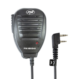 Microfon PNI MHS40, 2 pini, negru, cu difuzor incorporat