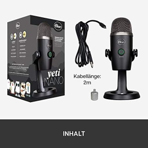 Microfon USB Blue Yeti Nano Negru Premium pentru Streaming si Podcasting - Img 12