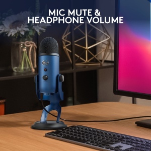 Microfon USB Logitech Blue Yeti Albastru Sunet Profesional - Img 8