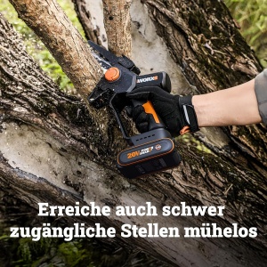 Mini-Catenasa cu acumulator WORX WG327E, 20V, 15cm, motor fara perii - Img 5