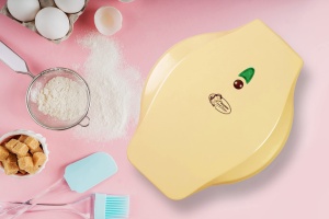 Mini-Cookie Maker Bestron AAW700V, 700W, Culoare Galbena, Design cu Animale - Img 4