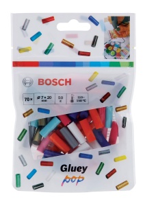 Mini Klebesticks Bosch 2608002004, 70 bucati, transparente, pentru pistol de lipit - Img 2