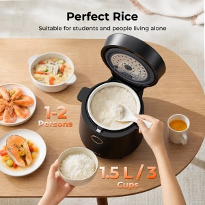 Mini Reiscocher TOKIT 1,5L pentru 1-2 Persoane, 9 Functii, Design Compact - Img 3