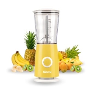 Mixer compact Girmi FR03 170W 4 lame din inox recipient 400 ml galben - Img 2