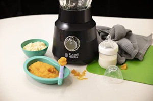 Mixer cu suport Russell Hobbs recipient din sticla de 15 l negru mat motor puternic de 09 CP functie de zdrobire a pulsuluighetii cutit din otel inoxi - Img 10