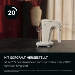 Mixer de mana AEG AHM4W, 500W, 5 viteze, culoare alba - Img 5