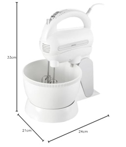 Mixer de mana Camry CR 4213 600W 5 viteze bol rotativ alb - Img 7
