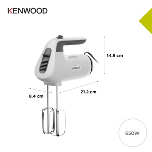 Mixer de mana Kenwood QuickMix HMP50000WH 650W Alb Functie Puls - Img 6