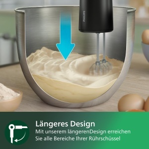 Mixer de mana Philips 5000 Series HR378120 3-in-1 500 W 5 viteze Negru - Img 4