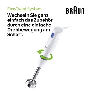 Mixer vertical Braun MultiQuick 1 MQ10001M 450W EasyTwist Alb - Img 5