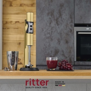 Mixer vertical Ritter Stilo 7 Plus fara fir metal culoare aurie - Img 2