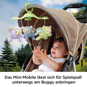 Mobile pentru bebelusi Fisher-Price CDN41, cu muzica, lumini si animale plush - Img 8