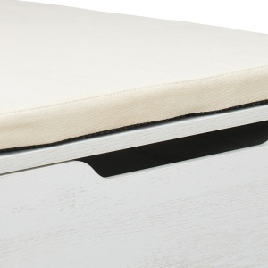 Mobilier pentru pisici Relaxdays, dulap pentru litiera, 57x50x60 cm, albgri - Img 6