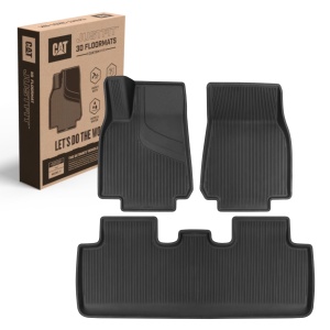 Mocheta 3D Cat JustFit pentru Tesla Model Y 2020-2024, Protectie All-Weather, Design Elegant