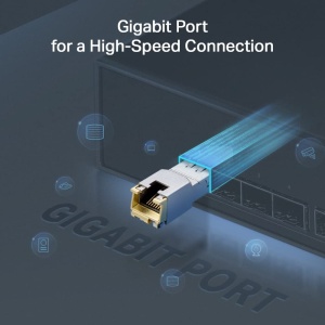 Modul SFP TP-Link TL-SM311T 1G RJ45, 1000Base-T, Plug-and-Play, Metal - Img 5