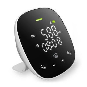 Monitor de calitate a aerului SmartLife Nedis - Wi-Fi, display LED, CO2, umiditate, temperatura, negru - Img 7