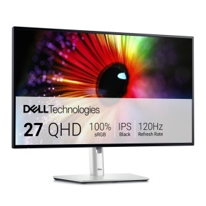 Monitor Dell U2724D UltraSharp QHD 2560x1440 de 27 inchi 120 Hz IPS negru 5 ms 98 DCI-P3 2 X USB-C 2 x DisplayPort HDMI 3 USB 3 ani garantie argintiu - Img 1