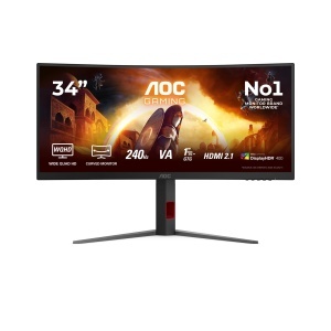 Monitor Gaming AOC CU34G4Z 34 inch Curbat, UW-QHD, 240Hz, Negru - Img 2