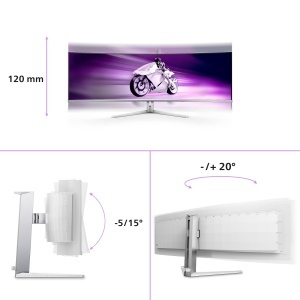 Monitor Gaming Curbat Philips Evnia 49M2C8900AM, 49 inch, DQHD OLED, 240Hz - Img 5